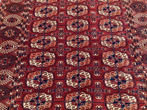 ANTIQUE TEKKE WEDDING RUG 170M X 137M - ADDITIONAL PHOTO 6
