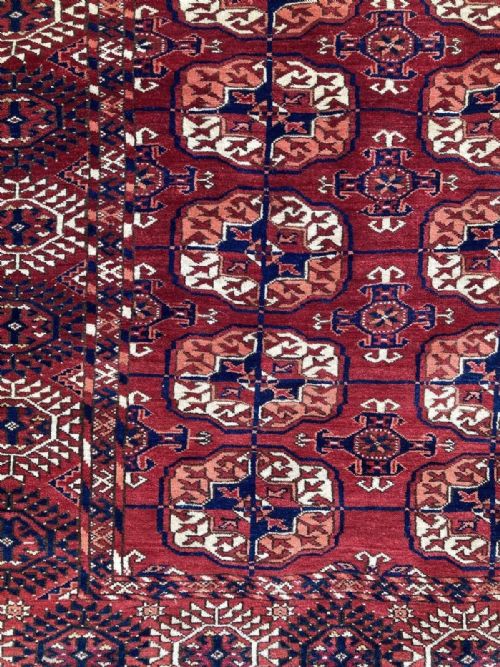 ANTIQUE TEKKE WEDDING RUG 170M X 137M - ADDITIONAL PHOTO 10