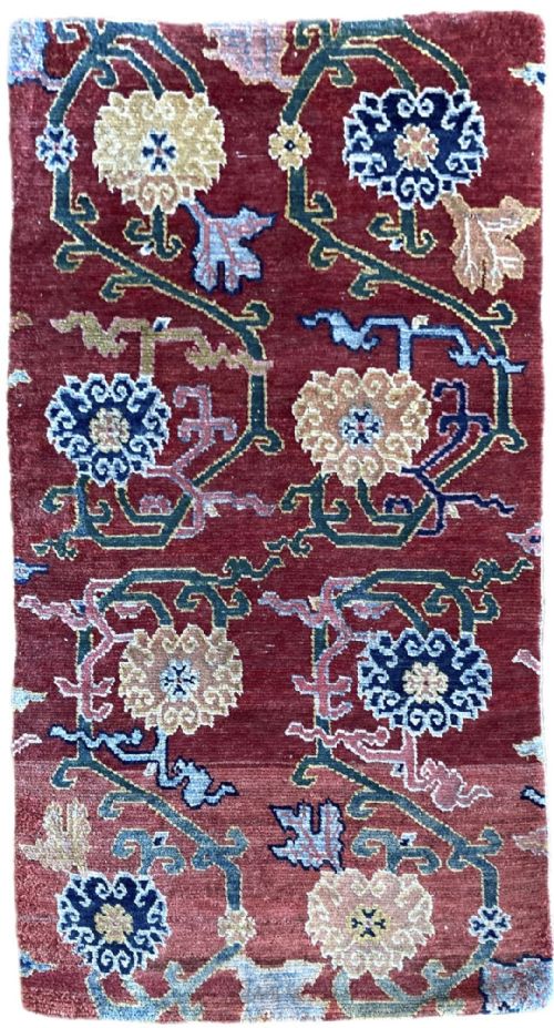 antique tibetan rug 154m x 078m - CATEGORY: ANTIQUE RUGS - DATED 1900