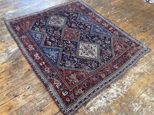 ANTIQUE QASHQAI RUG 190M 157M - ADDITIONAL PHOTO 5