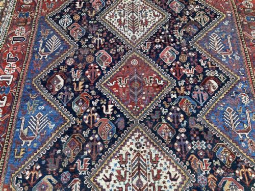 ANTIQUE QASHQAI RUG 190M 157M - ADDITIONAL PHOTO 6