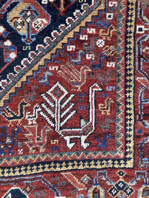 ANTIQUE QASHQAI RUG 190M 157M - ADDITIONAL PHOTO 11