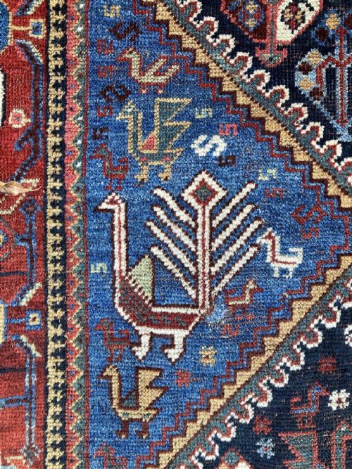 ANTIQUE QASHQAI RUG 190M 157M - ADDITIONAL PHOTO 13