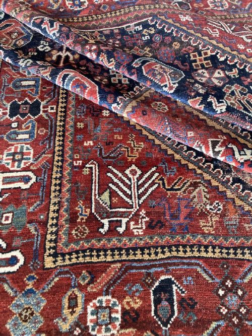ANTIQUE QASHQAI RUG 190M 157M - ADDITIONAL PHOTO 14