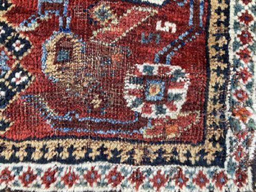 ANTIQUE QASHQAI RUG 190M 157M - ADDITIONAL PHOTO 17
