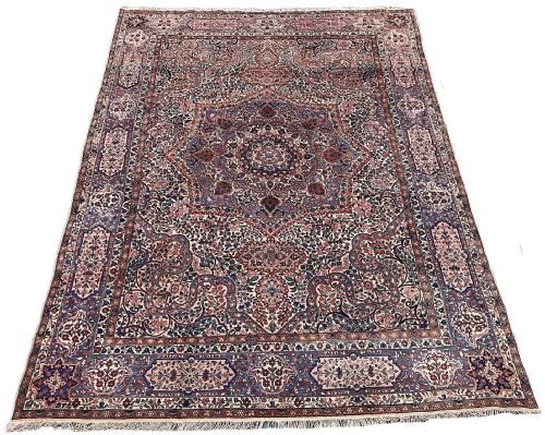ANTIQUE KIRMAN LAVAR CARPET 340M X 255M - ADDITIONAL PHOTO 1