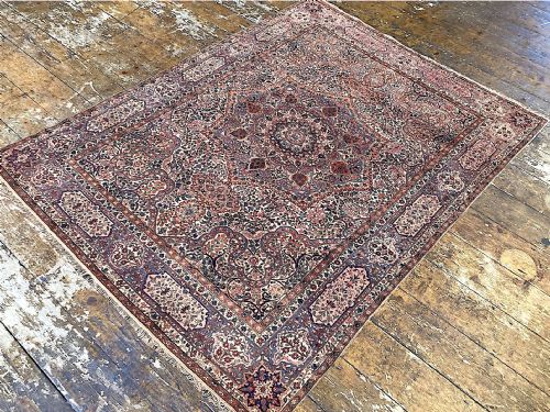 ANTIQUE KIRMAN LAVAR CARPET 340M X 255M - ADDITIONAL PHOTO 4