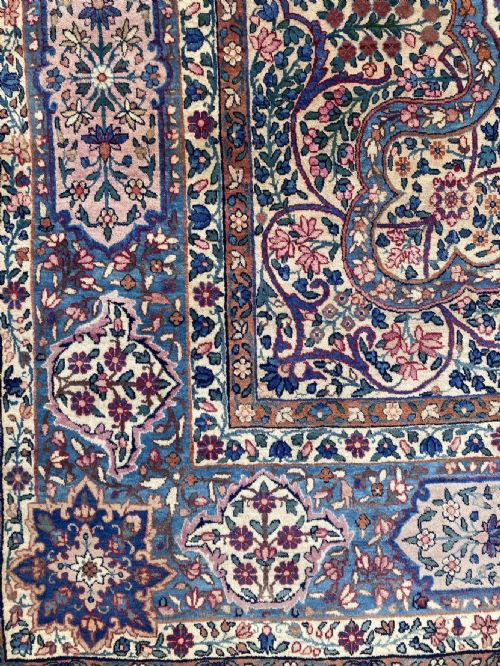 ANTIQUE KIRMAN LAVAR CARPET 340M X 255M - ADDITIONAL PHOTO 6