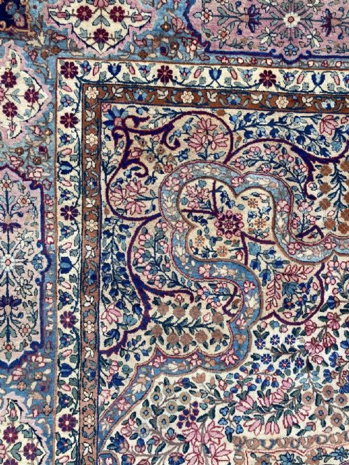 ANTIQUE KIRMAN LAVAR CARPET 340M X 255M - ADDITIONAL PHOTO 11
