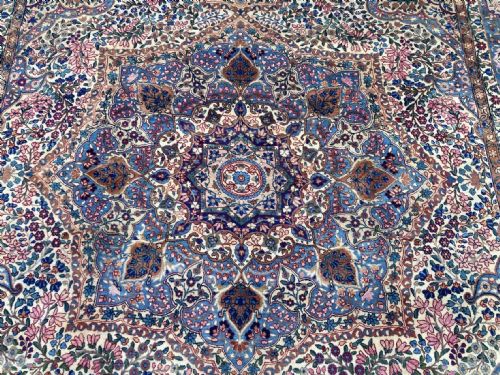 ANTIQUE KIRMAN LAVAR CARPET 340M X 255M - ADDITIONAL PHOTO 15