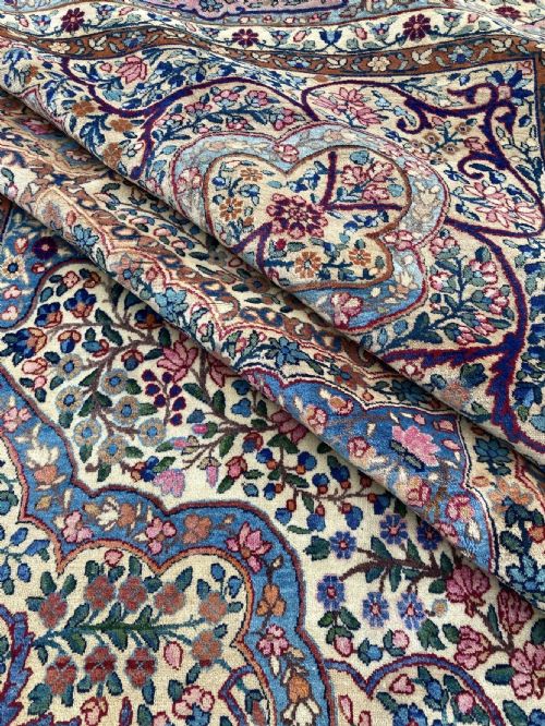 ANTIQUE KIRMAN LAVAR CARPET 340M X 255M - ADDITIONAL PHOTO 16