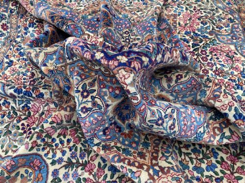 ANTIQUE KIRMAN LAVAR CARPET 340M X 255M - ADDITIONAL PHOTO 17