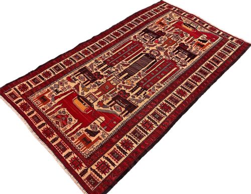 VINTAGE KURDISH SOUMAKH RUG 223M X 130M - ADDITIONAL PHOTO 2