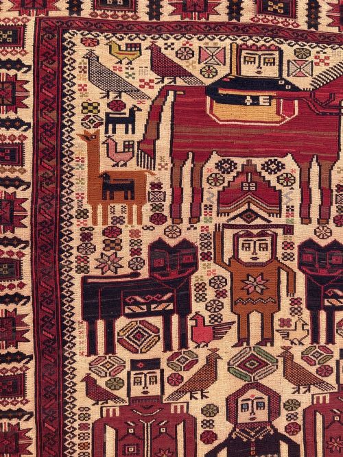 VINTAGE KURDISH SOUMAKH RUG 223M X 130M - ADDITIONAL PHOTO 11