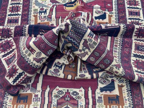 VINTAGE KURDISH SOUMAKH RUG 223M X 130M - ADDITIONAL PHOTO 16