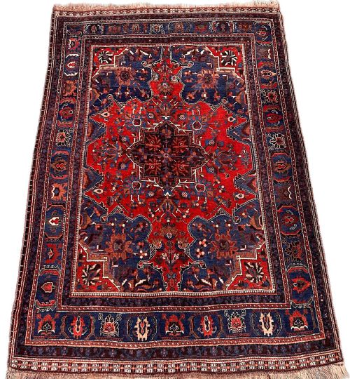 ANTIQUE QASHQAI RUG 220M X 151M - ADDITIONAL PHOTO 1