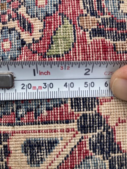 ANTIQUE WOOL SILK ISFAHAN CARPET 343M X 233M - ADDITIONAL PHOTO 18