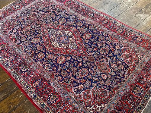 VINTAGE KASHAN RUG 204M X 130M - ADDITIONAL PHOTO 5