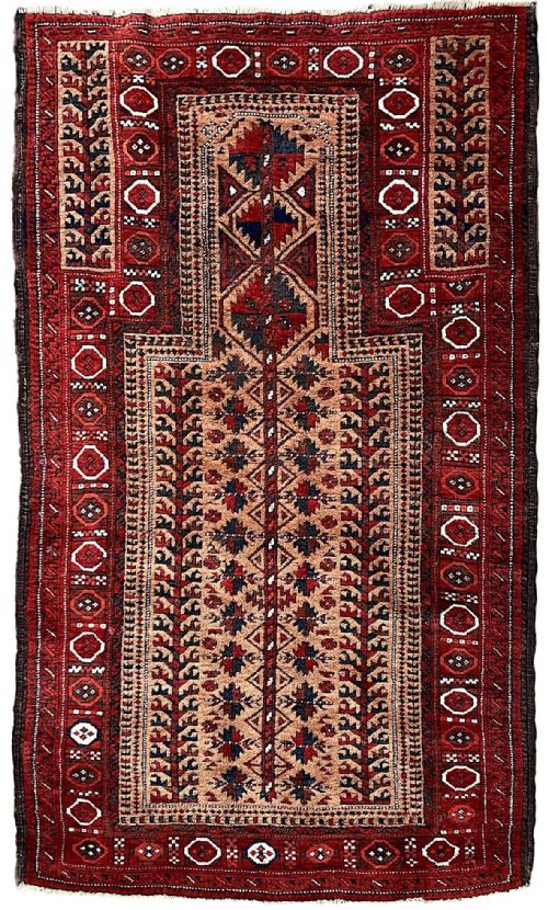 antique belouch rug 176m x 089m - CATEGORY: ANTIQUE RUGS - DATED 1900