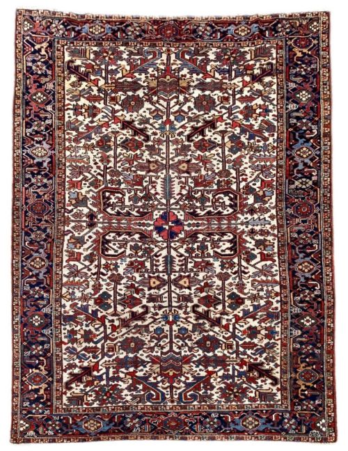 antique heriz carpet 326m x 232m - CATEGORY: ANTIQUE RUGS - DATED 1910