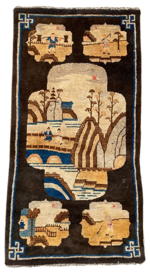 VINTAGE CHINESE PAOTAO RUG 123M X 064M - ADDITIONAL PHOTO 1