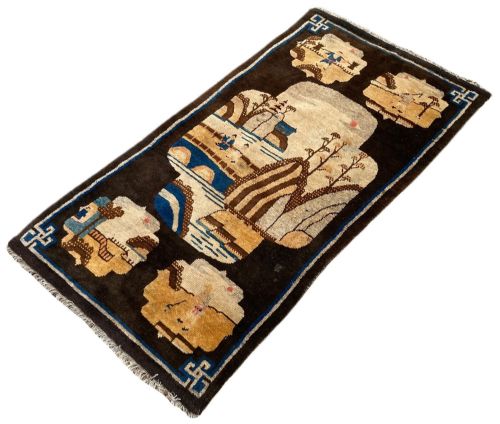 VINTAGE CHINESE PAOTAO RUG 123M X 064M - ADDITIONAL PHOTO 2