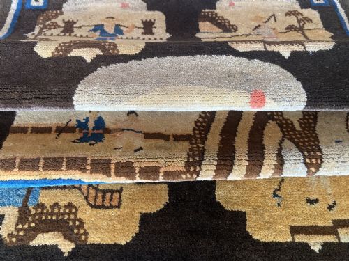 VINTAGE CHINESE PAOTAO RUG 123M X 064M - ADDITIONAL PHOTO 8