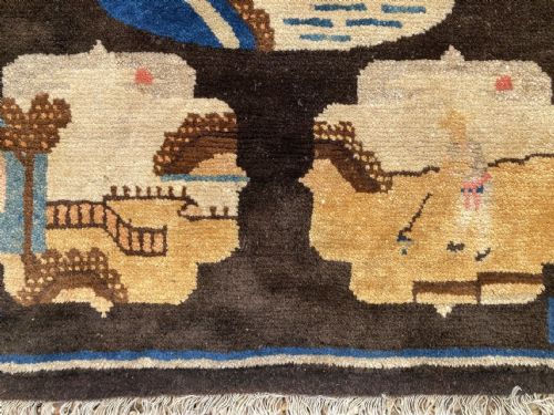 VINTAGE CHINESE PAOTAO RUG 123M X 064M - ADDITIONAL PHOTO 11
