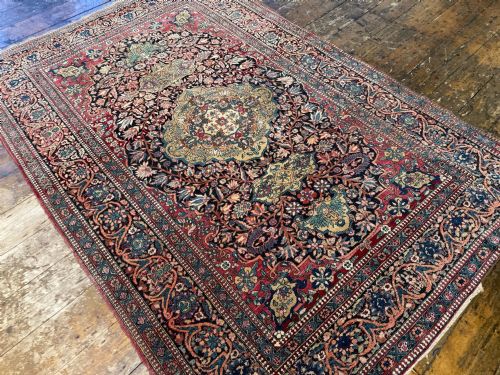 ANTIQUE ISFAHAN RUG 212M X 142M - ADDITIONAL PHOTO 5