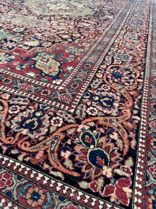 ANTIQUE ISFAHAN RUG 212M X 142M - ADDITIONAL PHOTO 8