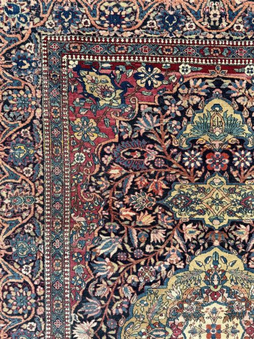 ANTIQUE ISFAHAN RUG 212M X 142M - ADDITIONAL PHOTO 10