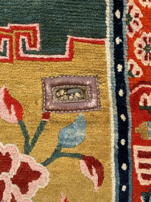 ANTIQUE TIBETAN HORSE SADDLE COVER 124M X 067M - ADDITIONAL PHOTO 12