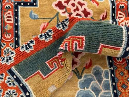 ANTIQUE TIBETAN HORSE SADDLE COVER 124M X 067M - ADDITIONAL PHOTO 17