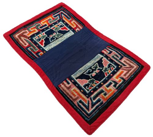 ANTIQUE TIBETAN HORSE SADDLE COVER 100M X 060M - ADDITIONAL PHOTO 2
