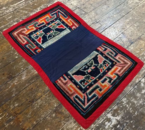 ANTIQUE TIBETAN HORSE SADDLE COVER 100M X 060M - ADDITIONAL PHOTO 4