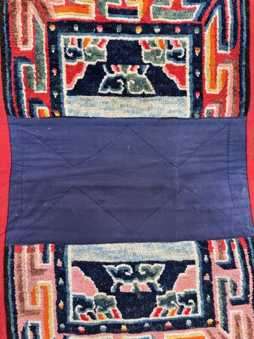 ANTIQUE TIBETAN HORSE SADDLE COVER 100M X 060M - ADDITIONAL PHOTO 10