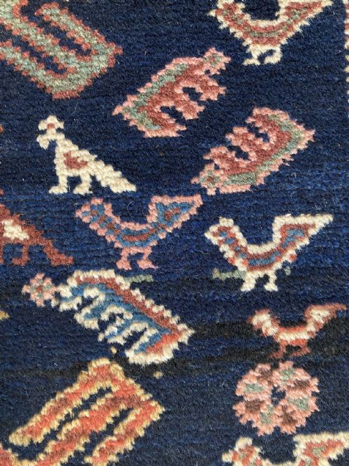 ANTIQUE KURDISH RUG 134M X 095M - ADDITIONAL PHOTO 13