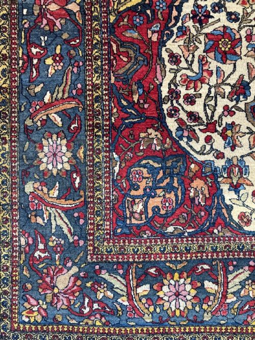 ANTIQUE ISFAHAN RUG 202MX 136M - ADDITIONAL PHOTO 3
