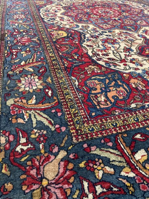 ANTIQUE ISFAHAN RUG 202MX 136M - ADDITIONAL PHOTO 4