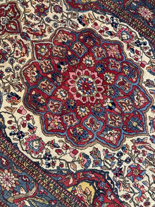 ANTIQUE ISFAHAN RUG 202MX 136M - ADDITIONAL PHOTO 8