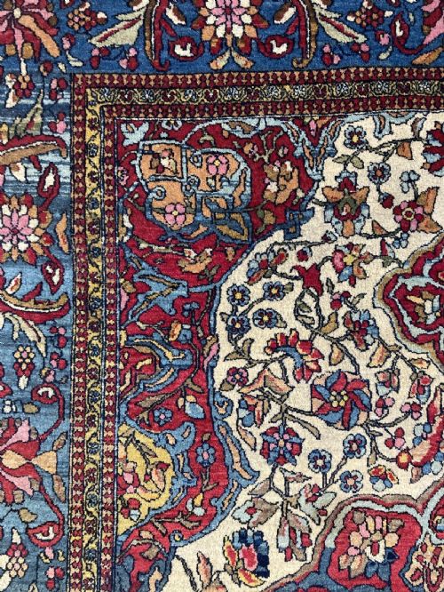 ANTIQUE ISFAHAN RUG 202MX 136M - ADDITIONAL PHOTO 9
