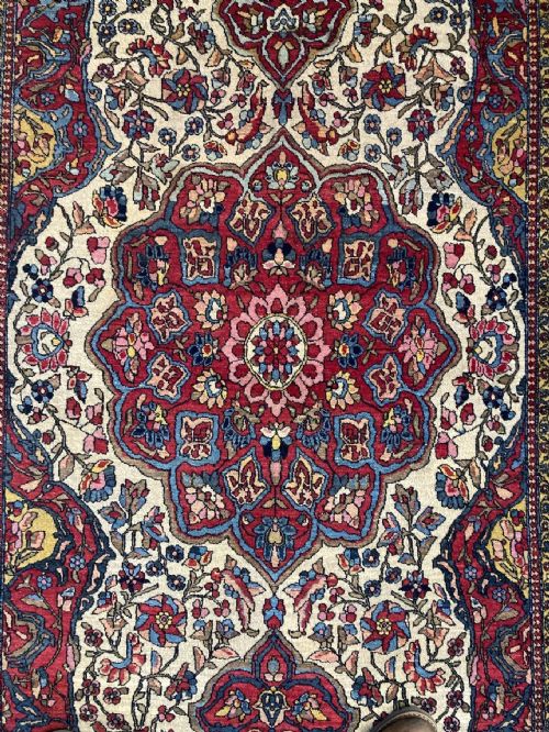 ANTIQUE ISFAHAN RUG 202MX 136M - ADDITIONAL PHOTO 11