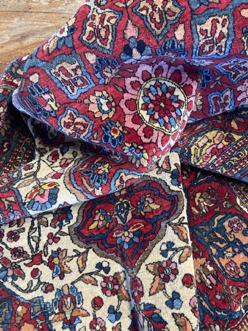ANTIQUE ISFAHAN RUG 202MX 136M - ADDITIONAL PHOTO 14