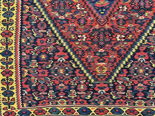 ANTIQUE BIDJAR KILIM 157M X 107M - ADDITIONAL PHOTO 6