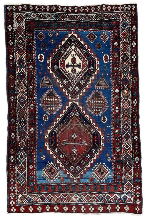 antique caucasian shirvan rug 160m x 097m - CATEGORY: ANTIQUE RUGS - DATED 1920