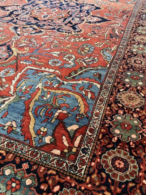 ANTIQUE SAROUK RUG 195MX 131M - ADDITIONAL PHOTO 5