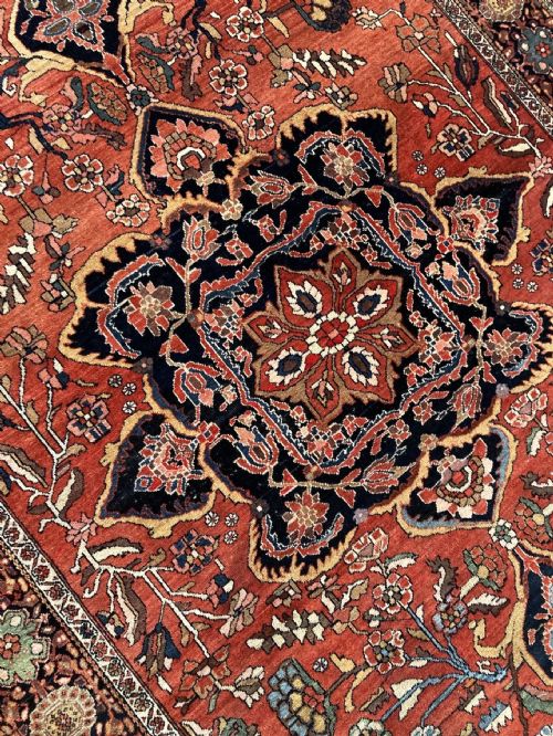 ANTIQUE SAROUK RUG 195MX 131M - ADDITIONAL PHOTO 7