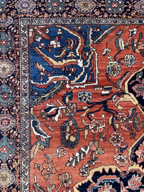 ANTIQUE SAROUK RUG 195MX 131M - ADDITIONAL PHOTO 8