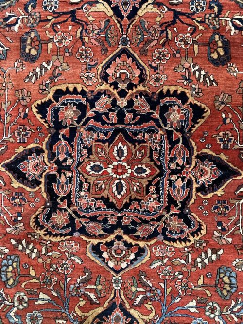 ANTIQUE SAROUK RUG 195MX 131M - ADDITIONAL PHOTO 9