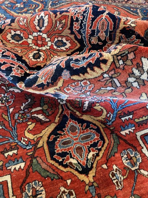 ANTIQUE SAROUK RUG 195MX 131M - ADDITIONAL PHOTO 16